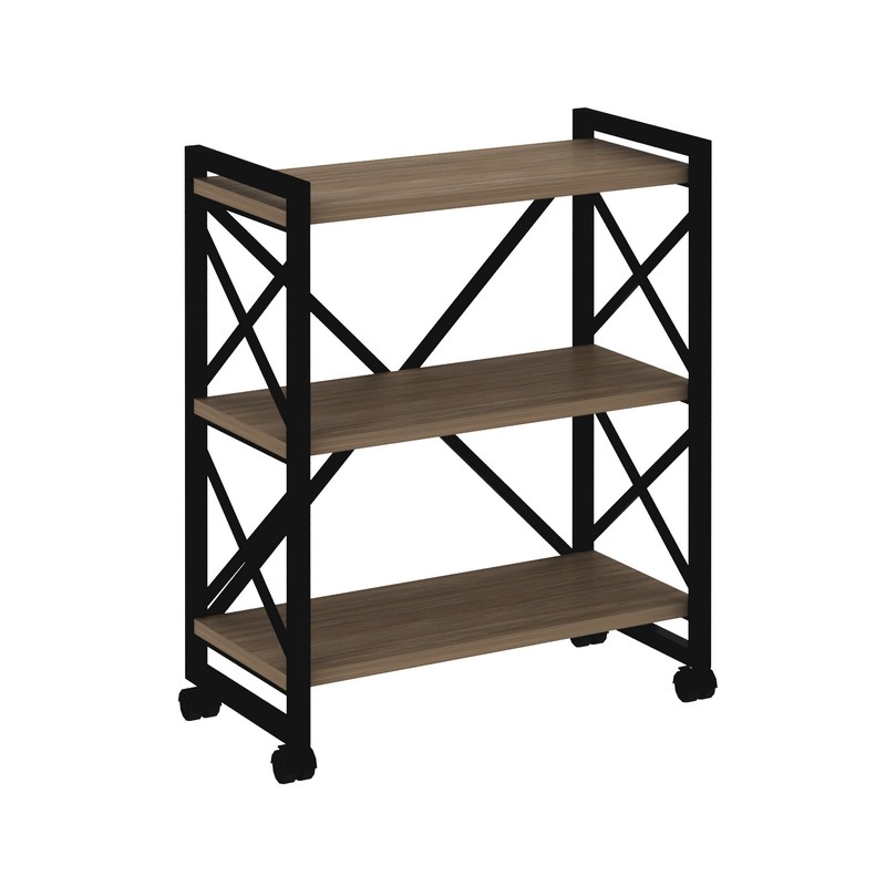 Мебель для персонала LOFT VR.L-MST.K-3.8 Мобильный стеллаж на колесных опорах 3 полки