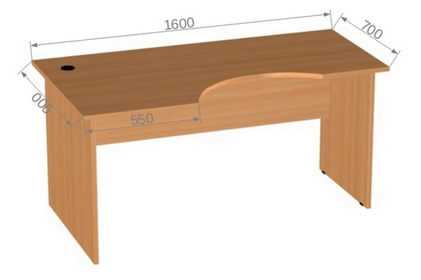 Офисная мебель для персонала ЭДЕМ Э-24.2 R Стол угловой правый