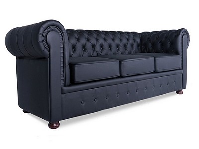 Кожаный офисный диван Честертон