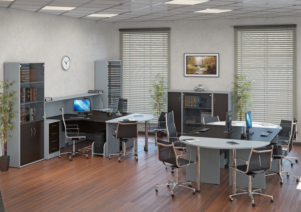 Чёрная мебель для офиса RIVA - вид 10