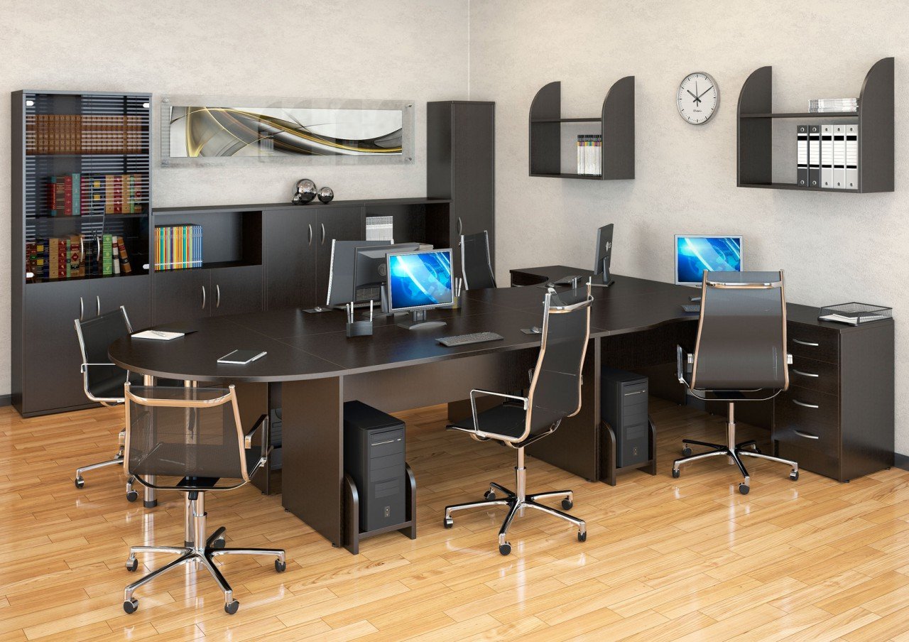 Чёрная мебель для офиса RIVA - вид 16