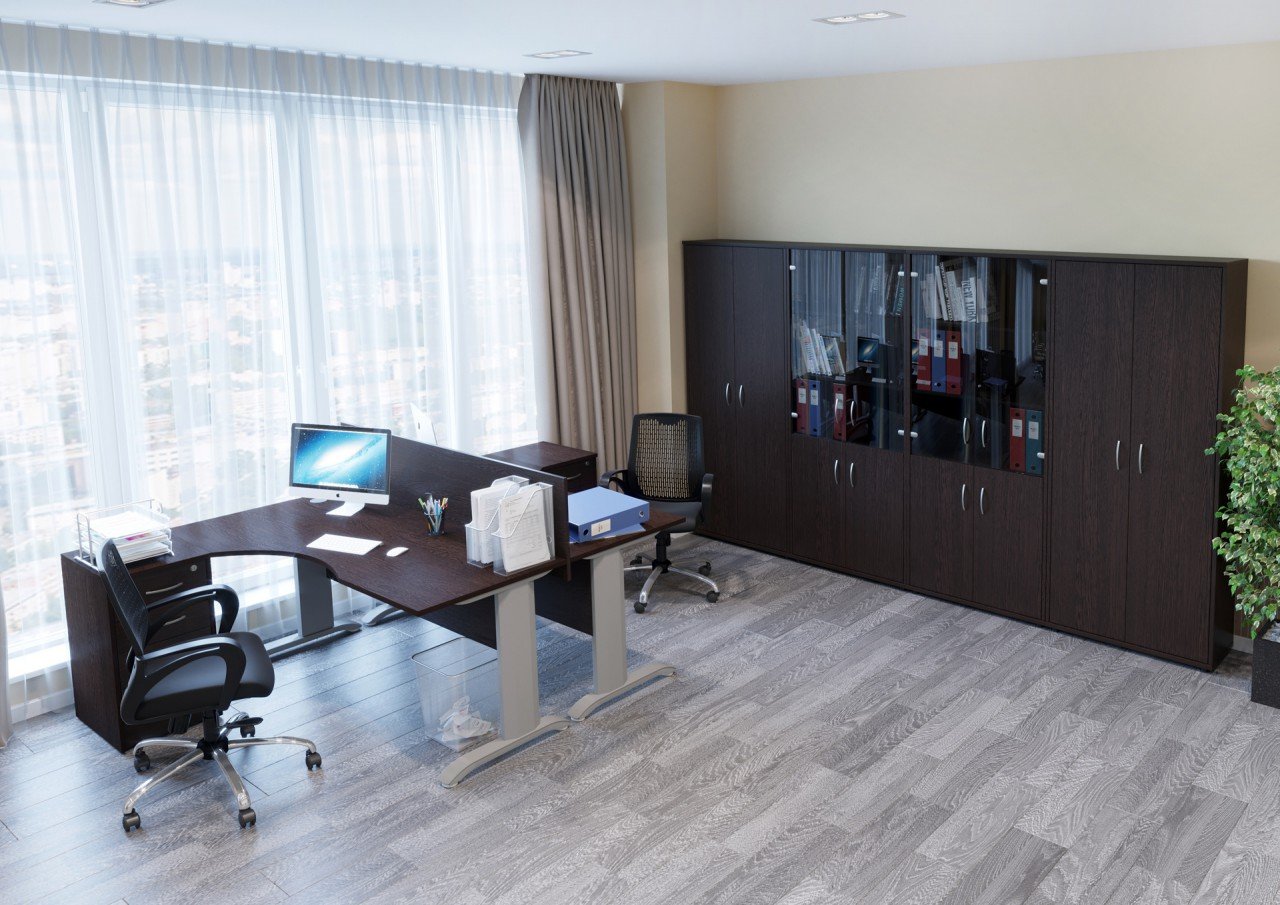 Чёрная мебель для офиса RIVA - вид 17