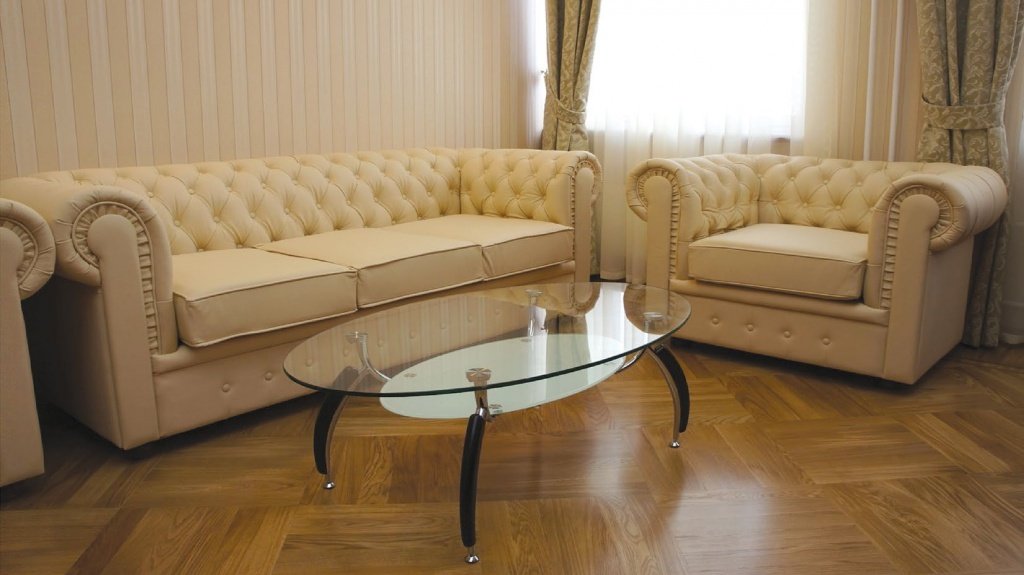 Кожаный офисный диван Честертон - вид 7