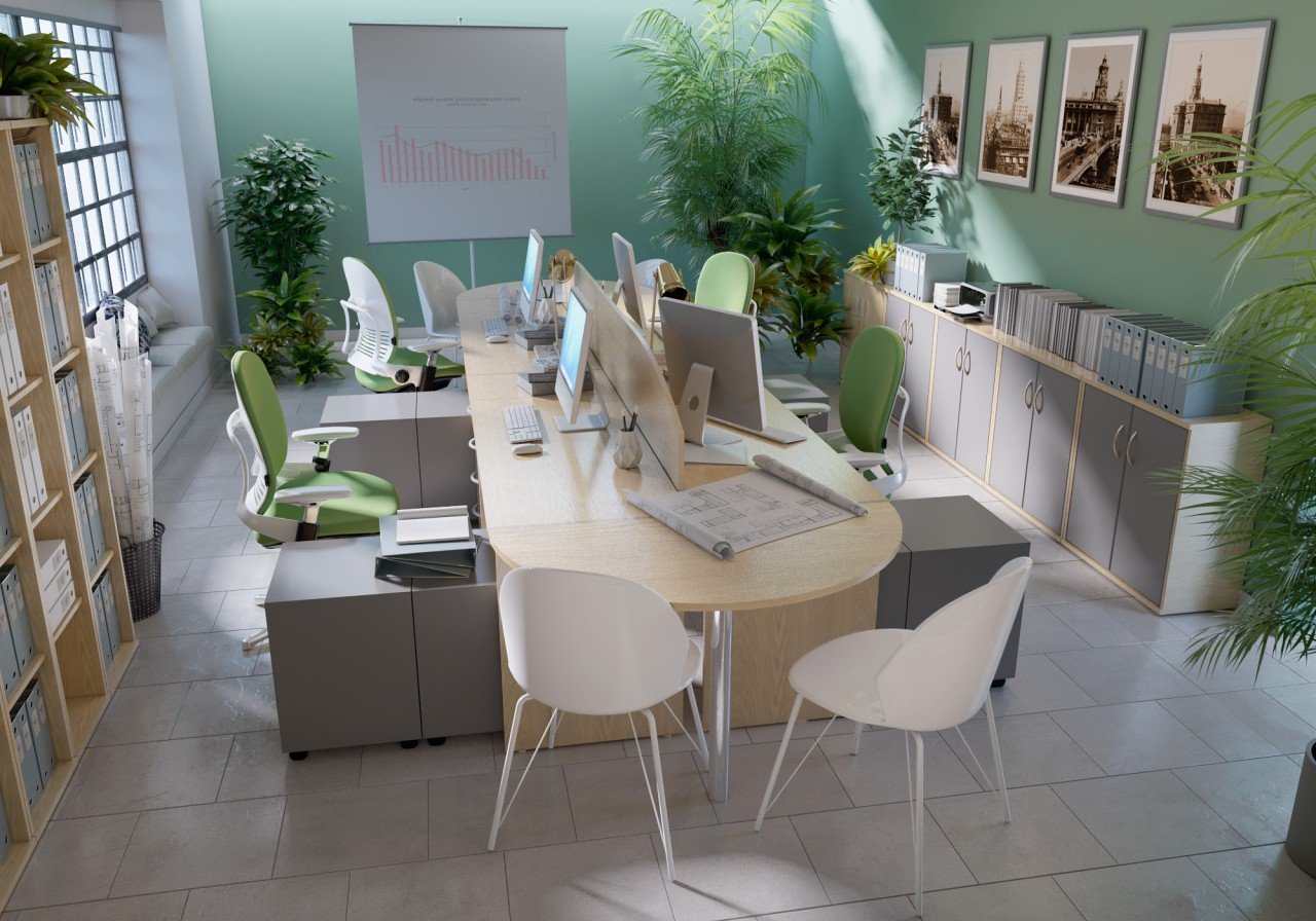 Чёрная мебель для офиса RIVA - вид 4