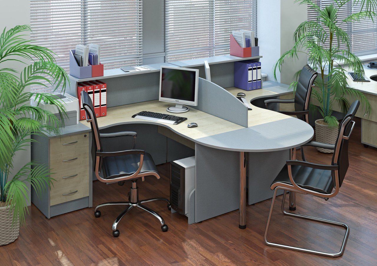 Чёрная мебель для офиса RIVA - вид 24