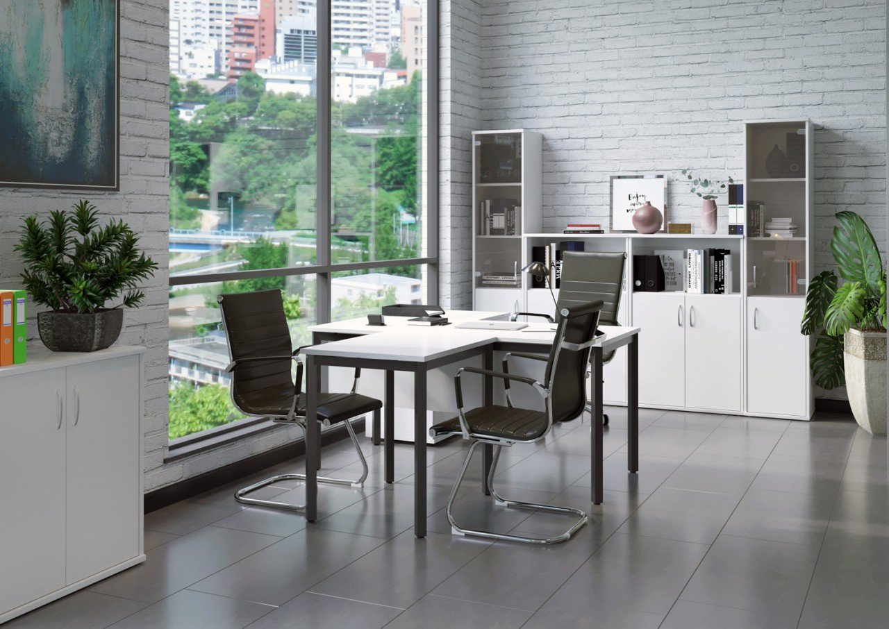 Серая мебель для офиса SLIM SYSTEM - вид 2