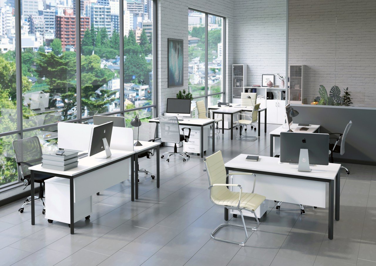 Серая мебель для офиса SLIM SYSTEM - вид 5