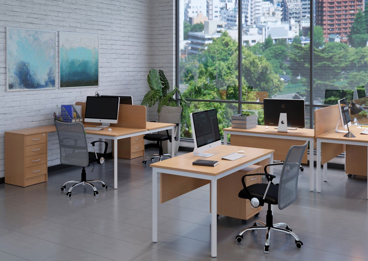 Серая мебель для офиса SLIM SYSTEM - вид 13