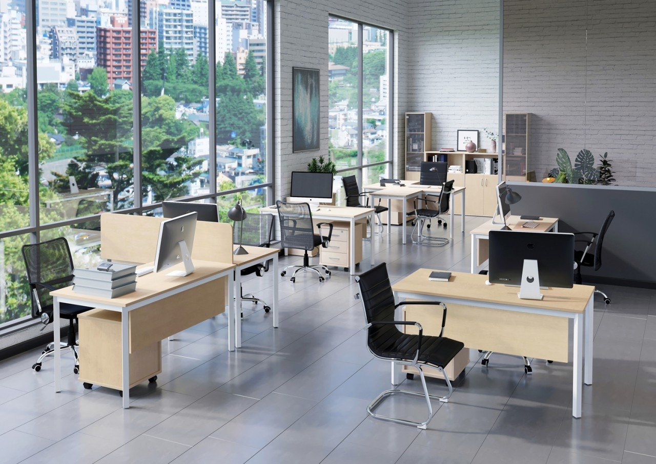 Серая мебель для офиса SLIM SYSTEM - вид 14