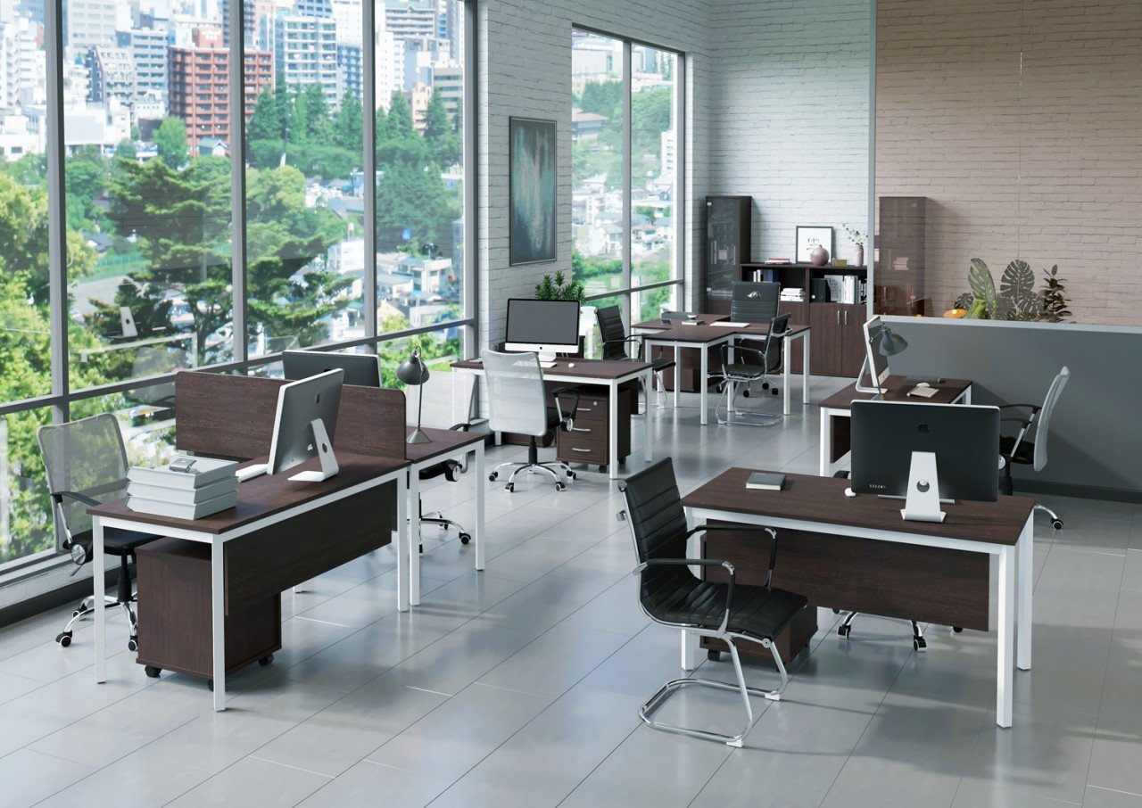 Серая мебель для офиса SLIM SYSTEM - вид 11