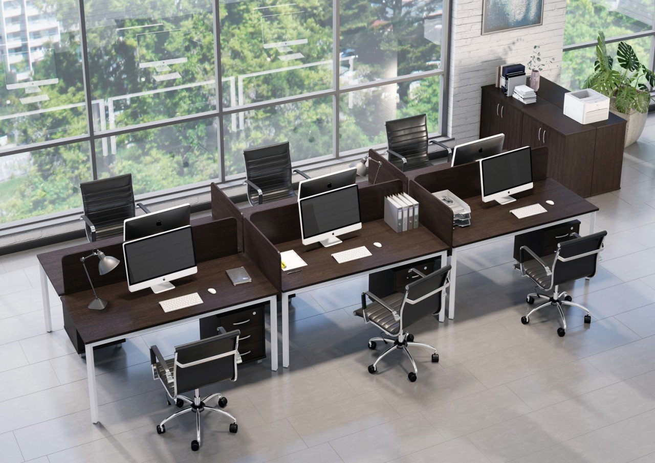 Серая мебель для офиса SLIM SYSTEM - вид 12