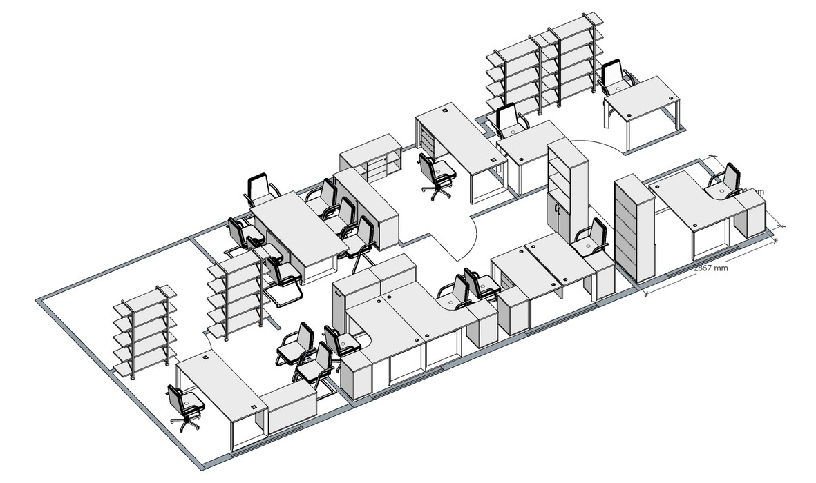Офисная мебель лофт ONIX METALL - вид 10